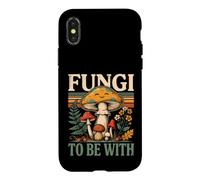 Champignons à être avec Champignons mycologie forêt Coque pour iPhone X/XS