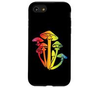 Champignons Arc-en-Ciel Mignon Mycologie Coloré Cultiver des Champignons Coque pour iPhone SE (2020) / 7/8