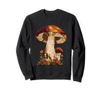 Champignons d'automne Collage d'automne Cottagecore Botanical Art Sweatshirt