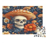 Champignons Magiques Cadeau Unique Décoration Intérieure Fleur Nocturne Mystique bohème Jeu ÉduChatif Challenge Toy Adultes & Enfants des 14 Ans 1000pcs (75x50cm)