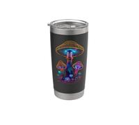 Champignons magiques lumineux Gobelet isotherme en acier inoxydable double paroi
