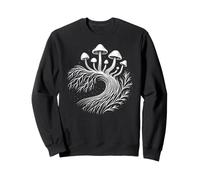 Champignons Mycélium Forêt Mystique Illustration Nature Sweatshirt
