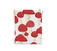 Champignons Rouges Agaric Mouche, Sac de Rangement pour Femmes, Portefeuille supérieur à Presser, Petit Porte-Monnaie, Pochette de Changement