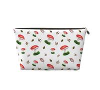 Champignons Rouges d'automne, Trousse de Maquillage Trousse à cosmétiques Trousse de Toilette de Voyage Portable Pochette de Toilette