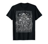 Champignons Vintage Moon Forest Fungi Cottagecore Witchy T-Shirt