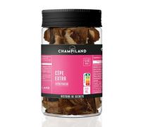 CHAMPILAND - Cèpes Extra Séchés - Champignons Sylvestres Sélectionnés, et Triés à la Main- Saveur Exceptionnelle - Champignons Riches en Protéines et source de fibres - Pot de 40 g