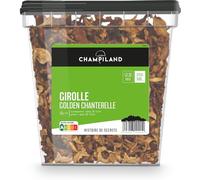 CHAMPILAND - Girolle séchée - Champignons Sylvestres Sélectionnés, et Triés à la Main- Saveur Exceptionnelle - Champignons Riches en Protéines et source de fibres - Pot de 500 g