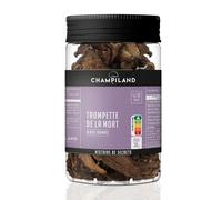 CHAMPILAND - Trompette de la Mort Séchée - Champignons Sylvestres Sélectionnés - Saveur Exceptionnelle - Riche en Protéines - Pot de 30 g