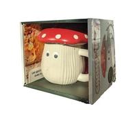 Champi'mug - Coffret Avec 1 Mug Champignon Et Son Couvercle En Céramique Et Un Livret Les Goûters Automne/Hiver Avec Mon Champi'mug