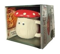 Champi'mug - Coffret Avec 1 Mug Champignon Et Son Couvercle En Céramique Et Un Livret Les Goûters Automne/Hiver Avec Mon Champi'mug
