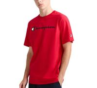 Champion 100% Coton, Manches Courtes pour Homme, t-Shirt à col Rond, Logo Grand, Script écarlate, 4XL Taille