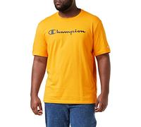 Champion American Classics Big Logo S-S T-Shirt, Jaune Moutarde, Small Homme