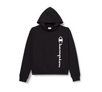 Champion American Classics Maxi-Logo Sweat à Capuche pour Filles et garçons, Noir, 11-12 Ans