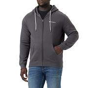 Champion American Classics Small Script Logo Full Zip Sweatshirt Capuche, Gris Fer, M Homme