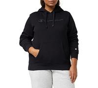 Champion American Classics Sweat à Capuche pour Femme, Noir Ton sur Ton, M