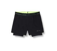 Champion Athletic C-Tech Quick Double Dry Running Shorts, Noir, XL Homme