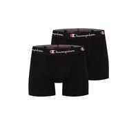 Champion Core Trunk X2 Boxeur ajusté, Noir, M (Lot de 2) Hommes
