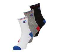 Champion Authentic Athletic Apparel Chaussettes bleu / gris chiné / rouge / noir / blanc, Taille 35-38