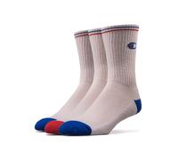 Champion Mixte Socks Basics 3pk Crew Protège-Bas & Socquettes, Blanc, 43-46 EU