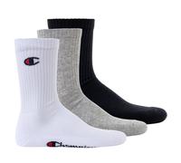 Champion Chaussettes Mixte 3 paires Protège-bas & Socquettes Gris/Blanc/Noir 39-42