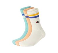 Champion Authentic Athletic Apparel Chaussettes 'Seasonal' crème / bleu / bleu clair / orange clair, Taille 35-38