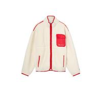 Champion Authentic Athletic Apparel Veste en polaire rouge / blanc / blanc cassé, Taille XL