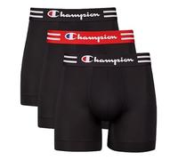 Champion Boxers Performance pour Homme Boxeur ajusté, Jambe Normale-Noir-Lot de 3