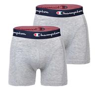 Champion Boxers Pour Hommes, Paquet De 2 - Coton, Ceinture Avec Logo, Uni