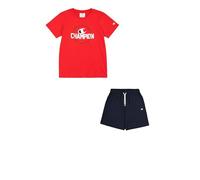 Champion Legacy Boy-Graphic Crewneck Set with Logo, Rouge (RS011), 13 Ans Garçon