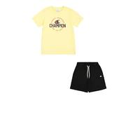 Champion Legacy Boy-Graphic Crewneck Set with Logo, Jaune (YS143), 13 Ans Garçon