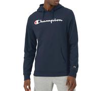 Champion Capuche en Coton de Poids Moyen, t-Shirt Confortable pour Homme Sweatshirt, Script Bleu Marine