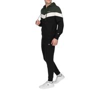Champion Chándal Sweatsuit, Verde Oliva/Negro, Talla S