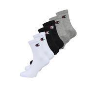 Champion Chaussettes gris chiné / rouge / noir / blanc, Taille 35-38