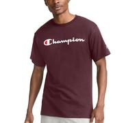 Champion T- Shirt Graphique Classique en Jersey, Opaque, Marron Script, S Homme