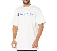 Champion, Classic Graphic, Soft and Comfortable T-Shirts for Men, Logo (Reg. Or Big & Tall), Script Blanc, XXL Grande Taille Homme