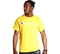 Champion T- Shirt Classique avec Inscription, Team Gold2, S Homme