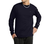 Champion T- Shirt Classique à Manches Longues en Jersey Chemise, Bleu Marine, Taille L Homme
