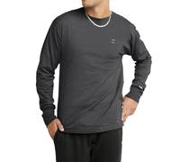 Champion T- Shirt Classique à Manches Longues en Jersey Chemise, Granite chiné, Taille L Homme