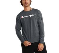 Champion T- Shirt à Manches Longues Graphique Classique, Granite chiné, XL Homme
