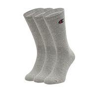 Champion Core 3PP Crew Protège-Bas & Socquettes, Gris Chiné Clair, 35-38 (Lot de 3) Mixte
