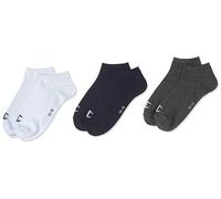 Champion Core 3PP Sneaker Chaussettes, Bleu Marine, Blanc, Grigio Melange Chiaro, 27-30 (Lot de 3) Mixte Enfant