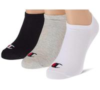 Champion Core 3PP Sneaker Chaussettes, Gris Chiné Clair, Blanc, Noir, 39-42 (Lot de 3) Mixte