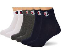 Champion Core 6PP Quarter Protège-Bas & Socquettes, Bleu Marine, 39-42 (Lot de 6) Mixte