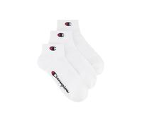 Champion Core Socks Junior 3PP Quarter Chaussettes de Doublure, Bianco, EU 27-30 Unisexe-Enfants et Adolescents