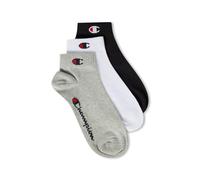 Champion Core Socks Junior 3PP Quarter Chaussettes de Doublure, Gris Clair, EU 27-30 Unisexe-Enfants et Adolescents