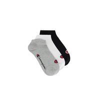 Champion Core Socks Junior 3PP Sneaker Chaussettes de Doublure, Gris Clair, 31-34 Unisexe-Enfants et Adolescents