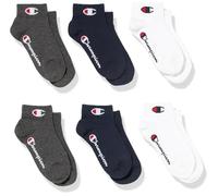 Champion Core Socks Junior 6PP Quarter, Chaussettes de doublure Unisexe - Enfants et adolescents, Blu (Marino),