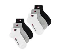 Champion Core Socks Junior 6PP Quarter, Chaussettes de doublure Unisexe - Enfants et adolescents, Grigio (Melange Chiaro),