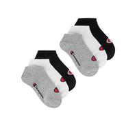 Champion Core Socks Junior 6PP Sneaker Chaussettes de Doublure, Gris Clair, 31-34 Unisexe-Enfants et Adolescents