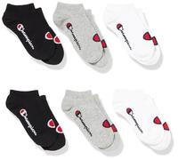 Champion Core Socks Junior 6PP Sneaker Chaussettes de Doublure, Gris Clair, EU 27-30 Unisexe-Enfants et Adolescents
